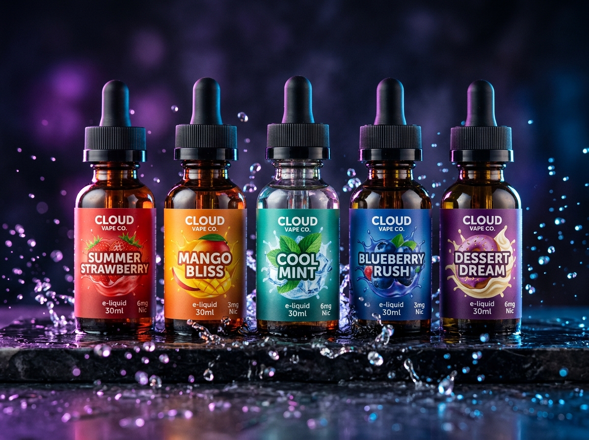 Signature house juices at Innovated Vapors
